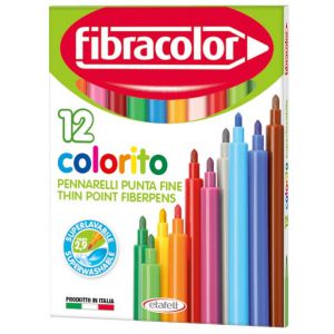 Pisaki Fibracolor Colorito, 12 kolorów